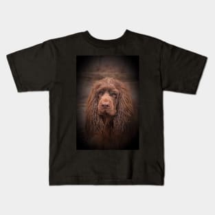 Portrait of a Sussex Spaniel Kids T-Shirt